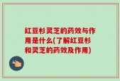 红豆杉灵芝的药效与作用是什么(了解红豆杉和灵芝的药效及作用)