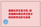 西藏白灵芝孢子粉_探索西藏珍稀白灵芝孢子粉的神奇功效与应用