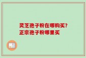灵芝孢子粉在哪购买？正宗孢子粉哪里买
