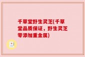 千草堂野生灵芝(千草堂品质保证，野生灵芝零添加重金属)