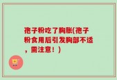 孢子粉吃了胸胀(孢子粉食用后引发胸部不适，需注意！)