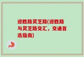 迎胜路灵芝路(迎胜路与灵芝路交汇，交通首选指南)