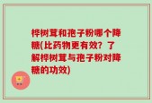 桦树茸和孢子粉哪个降糖(比药物更有效？了解桦树茸与孢子粉对降糖的功效)