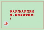 很大灵芝(大灵芝受追捧，提升身体免疫力！)