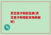 灵芝孢子粉配伍表(灵芝孢子粉搭配食物表解析)