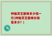 种植灵芝菌棒多少钱一斤(种植灵芝菌棒价格是多少？)