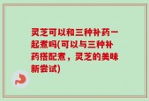 灵芝可以和三种补药一起煮吗(可以与三种补药搭配煮，灵芝的美味新尝试)