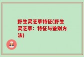 野生灵芝草特征(野生灵芝草：特征与鉴别方法)