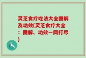 灵芝食疗吃法大全图解及功效(灵芝食疗大全：图解、功效一网打尽)