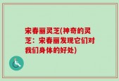 宋春丽灵芝(神奇的灵芝：宋春丽发现它们对我们身体的好处)