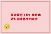 灵破壁孢子粉：神奇功效与健康养生的紧密