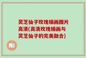 灵芝仙子玫瑰插画图片高清(高清玫瑰插画与灵芝仙子的完美融合)