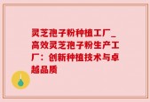 灵芝孢子粉种植工厂_高效灵芝孢子粉生产工厂：创新种植技术与卓越品质