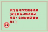 灵芝首乌养发测评结果(灵芝和首乌能否真正养发？实测证明效果温和！)