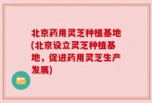 北京药用灵芝种植基地(北京设立灵芝种植基地，促进药用灵芝生产发展)