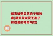 藏家破壁灵芝孢子粉胶囊(藏家发现灵芝孢子粉胶囊的神奇功效)