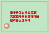 孢子粉怎么喷出灵芝？灵芝孢子粉头道粉和破壁有什么区别吗