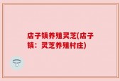 店子镇养殖灵芝(店子镇：灵芝养殖村庄)