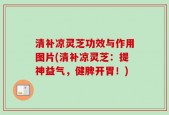 清补凉灵芝功效与作用图片(清补凉灵芝：提神益气，健脾开胃！)