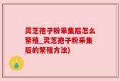 灵芝孢子粉采集后怎么繁殖_灵芝孢子粉采集后的繁殖方法)