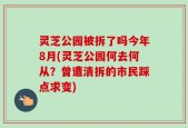 灵芝公园被拆了吗今年8月(灵芝公园何去何从？曾遭清拆的市民踩点求变)
