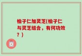 柏子仁加灵芝(柏子仁与灵芝组合，有何功效？)