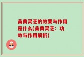 桑黄灵芝的效果与作用是什么(桑黄灵芝：功效与作用解析)