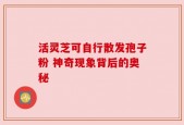 活灵芝可自行散发孢子粉 神奇现象背后的奥秘