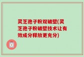 灵芝孢子粉双破壁(灵芝孢子粉破壁技术让有效成分释放更充分)
