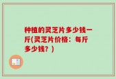 种植的灵芝片多少钱一斤(灵芝片价格：每斤多少钱？)