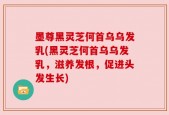 墨尊黑灵芝何首乌乌发乳(黑灵芝何首乌乌发乳，滋养发根，促进头发生长)