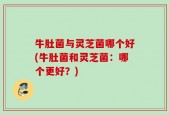 牛肚菌与灵芝菌哪个好(牛肚菌和灵芝菌：哪个更好？)