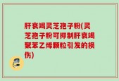 肝衰竭灵芝孢子粉(灵芝孢子粉可抑制肝衰竭聚苯乙烯颗粒引发的损伤)
