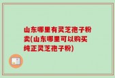 山东哪里有灵芝孢子粉卖(山东哪里可以购买纯正灵芝孢子粉)