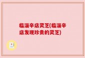 临淄辛店灵芝(临淄辛店发现珍贵的灵芝)
