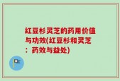 红豆杉灵芝的药用价值与功效(红豆杉和灵芝：药效与益处)