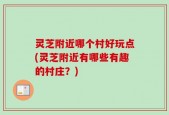 灵芝附近哪个村好玩点(灵芝附近有哪些有趣的村庄？)