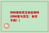 桦树茸和灵芝有区别吗(桦树茸与灵芝：有何不同？)