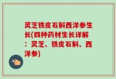 灵芝铁皮石斛西洋参生长(四种药材生长详解：灵芝、铁皮石斛、西洋参)