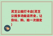 灵芝公园打卡店(灵芝公园多功能店开业，让你玩、购、拍一次搞定)