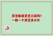 灵芝酸是灵芝三萜吗？一般一个灵芝多少斤