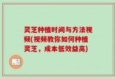 灵芝种植时间与方法视频(视频教你如何种植灵芝，成本低效益高)