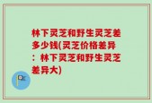 林下灵芝和野生灵芝差多少钱(灵芝价格差异：林下灵芝和野生灵芝差异大)
