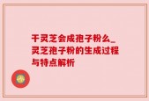 干灵芝会成孢子粉么_灵芝孢子粉的生成过程与特点解析