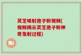灵芝喷射孢子粉视频(视频揭示灵芝孢子粉神奇发射过程)
