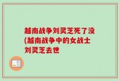 越南战争刘灵芝死了没(越南战争中的女战士刘灵芝去世