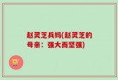 赵灵芝兵妈(赵灵芝的母亲：强大而坚强)