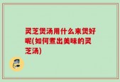 灵芝煲汤用什么来煲好呢(如何煮出美味的灵芝汤)