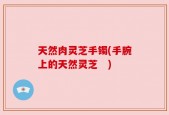 天然肉灵芝手镯(手腕上的天然灵芝　)