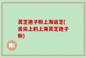 灵芝孢子粉上海运芝(舌尖上的上海灵芝孢子粉)